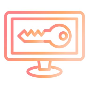 Web Sitesi Anahtar Modern ikon vektör çizimi 