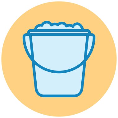 Kova. Web simgesi basit illüstrasyon