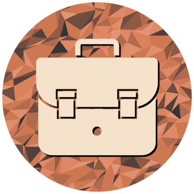 evrak çantası simgesi, vektör illüstrasyonu