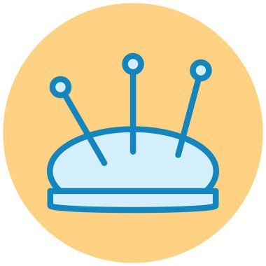 iğnelik simgesi, vektör illüstrasyonu basit tasarım