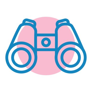 dürbün simgesi vektör illüstrasyonu