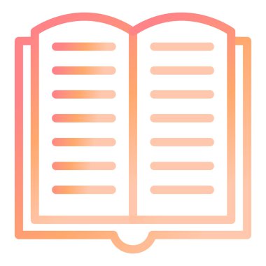 Okuyorum. Web simgesi basit illüstrasyon 