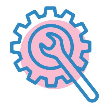 Ayarlar. Web simgesi basit illüstrasyon