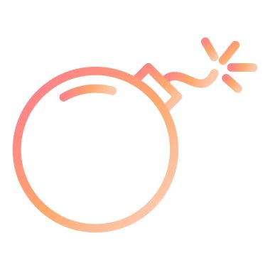 Bomba. Web simgesi basit illüstrasyon