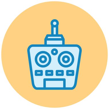 robot. Web simgesi basit illüstrasyon