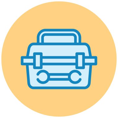 Çanta. Web simgesi basit illüstrasyon