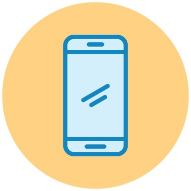 Cep telefonu. Web simgesi basit illüstrasyon