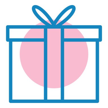 Hediye. Web simgesi basit illüstrasyon