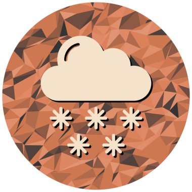 Bulut. Web simgesi basit tasarım