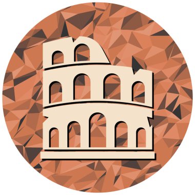 Güzel bir cami simgesinin vektör çizimi