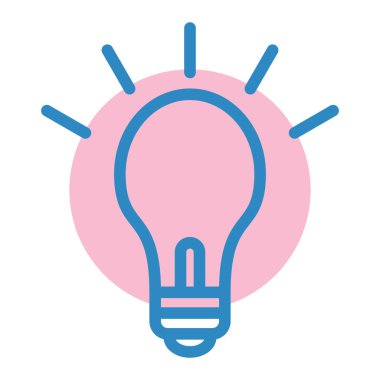 ampul vektör kabartması düz simge