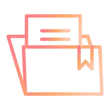 Belge. Web simgesi basit illüstrasyon