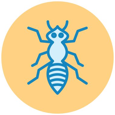 Böcek. Web simgesi basit illüstrasyon