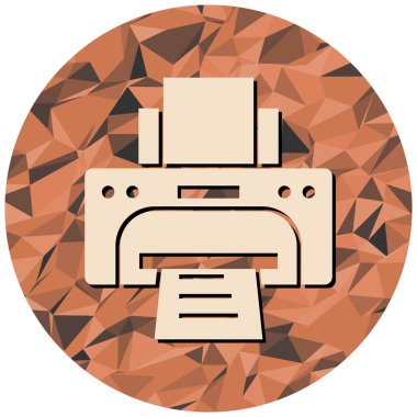 Yazıcı simgesinin vektör illüstrasyonu