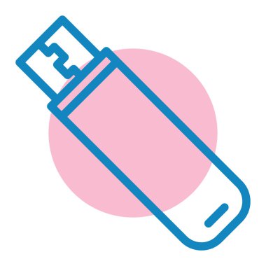 usb flash disk vektör illüstrasyonu