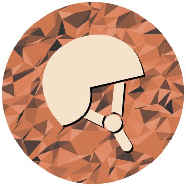 Beyzbol sopası ikonu. Web için rugby topu vektör simgelerinin düz çizimi