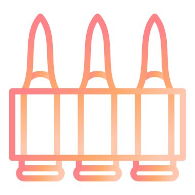 ammunition modern simge vektör illüstrasyonu 