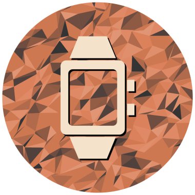 Beyaz arkaplanda akıllı saat simgesi