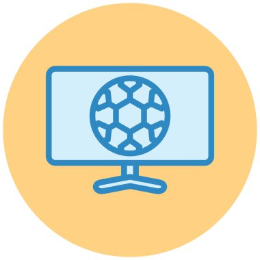 Küre. Web simgesi basit illüstrasyon