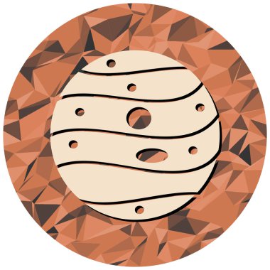 Gezegen simge vektör çizim