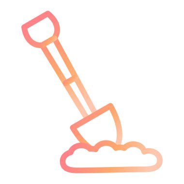 Kürek. Web simgesi basit illüstrasyon 