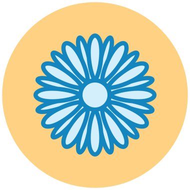 Çiçek. Web simgesi basit illüstrasyon