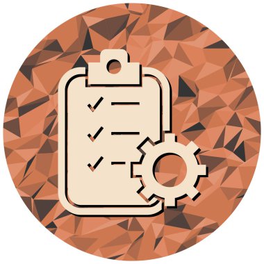 Liste simgesi olan pano. vektör illüstrasyonu