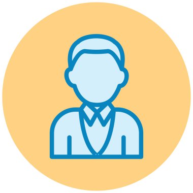 avatar. Web simgesi basit illüstrasyon