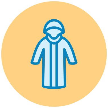 Yağmurluk mu? Web simgesi basit illüstrasyon