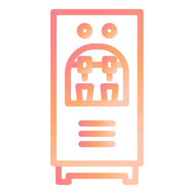 Su dağıtıcı modern simge vektör illüstrasyonu 