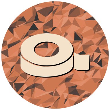 Gıda ve teknoloji ikonunun vektör illüstrasyonu