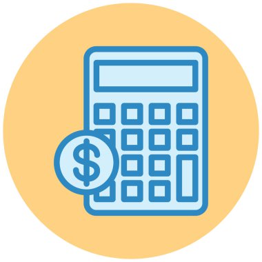 Muhasebe. Web simgesi basit tasarım