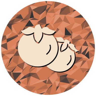 Domates simgesi, vektör illüstrasyonu basit tasarım