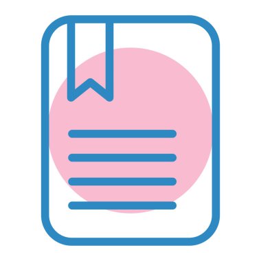 Kitap. Web simgesi basit illüstrasyon