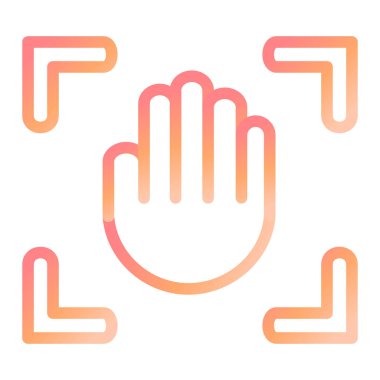 Giriş izni. Web simgesi basit illüstrasyon 