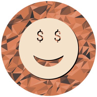 Mutlu yüz simgesi simgesi. vektör illüstrasyonu