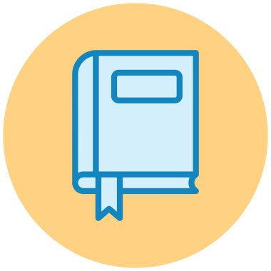 Kitap. Web simgesi basit illüstrasyon