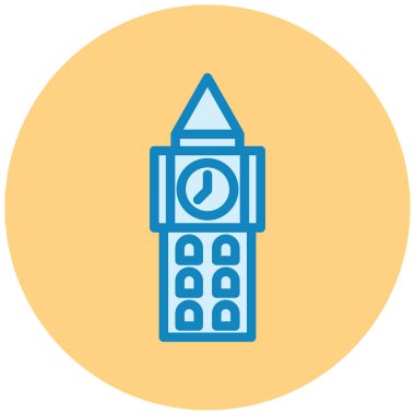 Bina. Web simgesi basit illüstrasyon