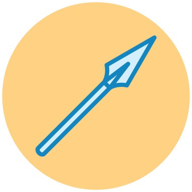 Bir meşale simgesinin vektör illüstrasyonu