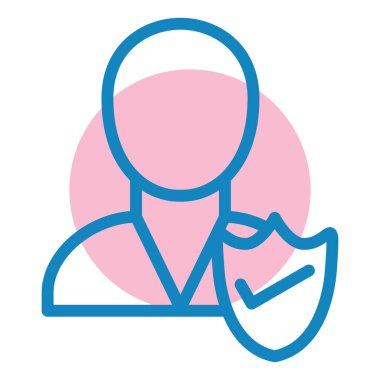 kullanıcı. Web simgesi basit illüstrasyon