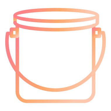 Kova. Web simgesi basit illüstrasyon 