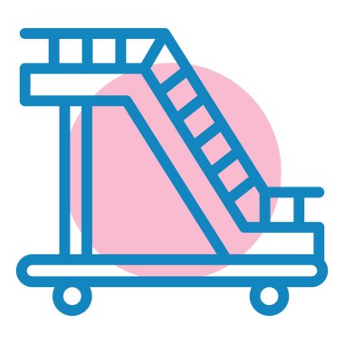 Paten kayıyoruz. Basit illüstrasyon