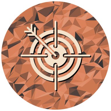 hedef simge vektör illüstrasyonu