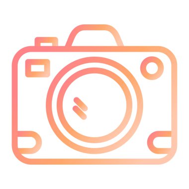 Kamera. Web simgesi basit illüstrasyon