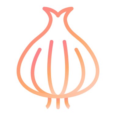 Soğan. Web simgesi basit illüstrasyon 