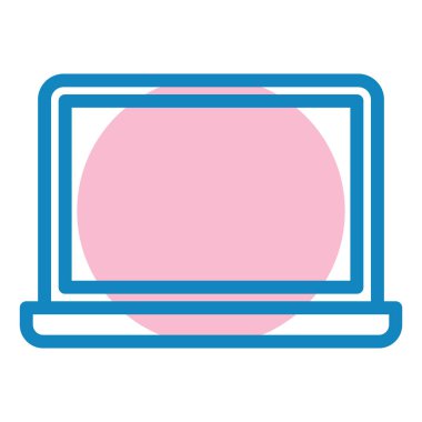 Bilgisayar. Web simgesi basit illüstrasyon