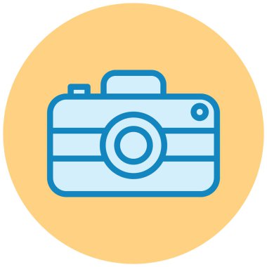 Kamera. Web simgesi basit illüstrasyon