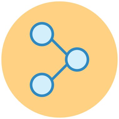 Paylaş. Web simgesi basit illüstrasyon