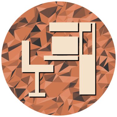 Basit vektör illüstrasyonu, web simgesi 