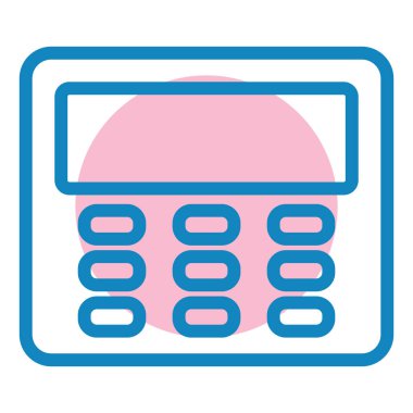 Hesap makinesi modern simgesinin vektör çizimi